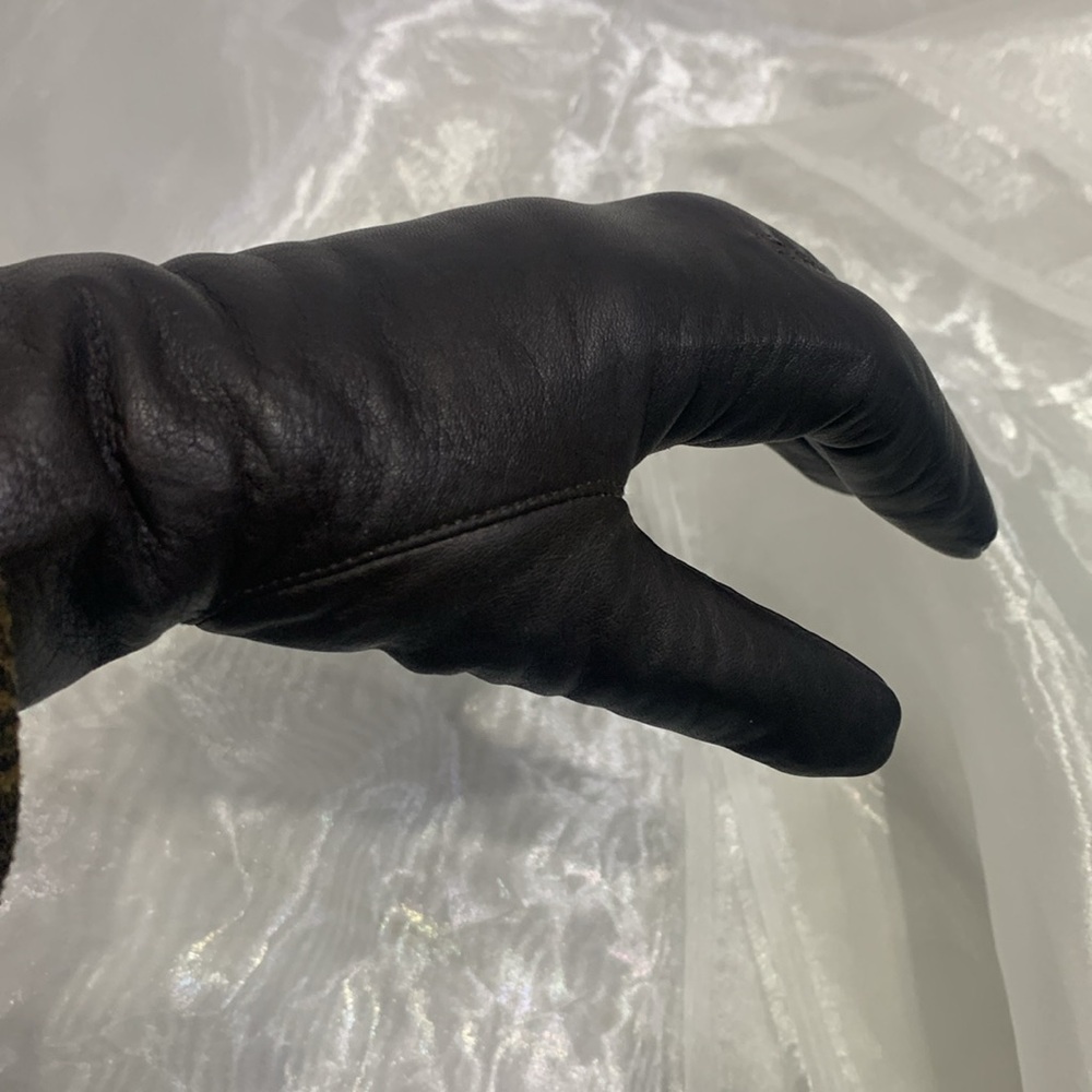 Vintage 90’ Real Leather Winter Gloves - Picture 5 of 13
